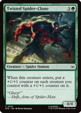 Twisted Spider-Clone (SPE, MAR-019) - common