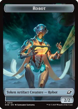 Robot // Sliver Double-Sided Token (EOE-10 // 1) - token