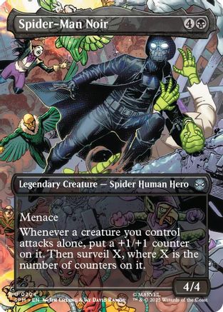 Spider-Man Noir (Borderless) (SPM-204) - uncommon - Foil