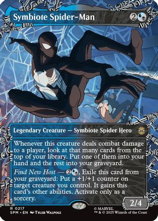 Symbiote Spider-Man (Borderless) (SPM-217) - rare - Foil