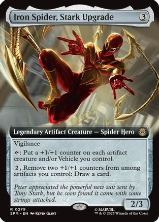 Iron Spider, Stark Upgrade (Extended Art) (SPM-279) - rare