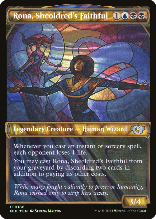 Rona, Sheoldred's Faithful (MUL-188) - uncommon: (Showcase) - Foil