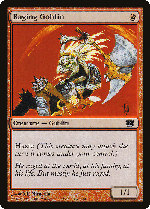 Raging Goblin (8ED-212★) - common - Foil