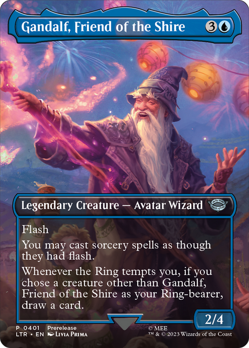Gandalf, Friend of the Shire (LTR-401) - uncommon (Borderless)