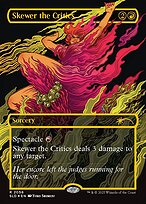 Skewer the Critics (2056) (Raised Foil) (SLD-2056) - rare - Foil