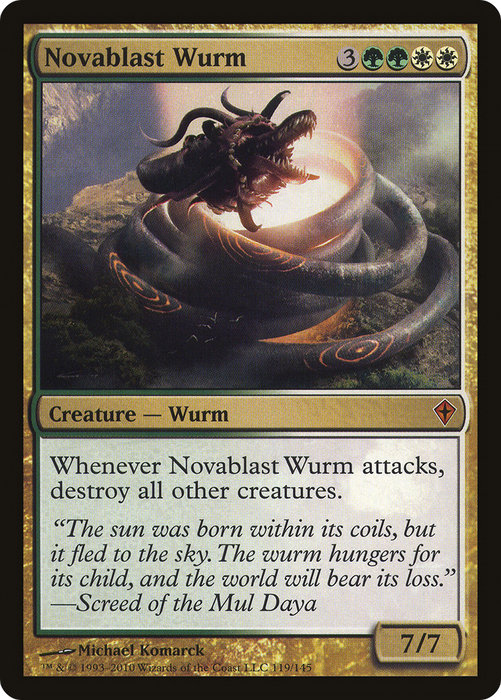 Novablast Wurm (WWK-119) - mythic - Foil