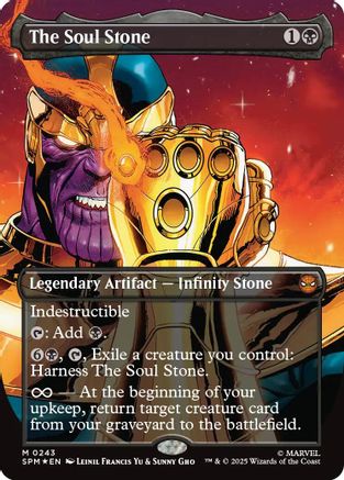 The Soul Stone (Borderless) (SPM-243) - mythic - Foil
