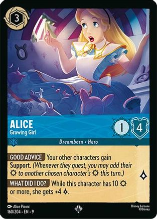 Alice - Growing Girl (160/204) - F - Super Rare