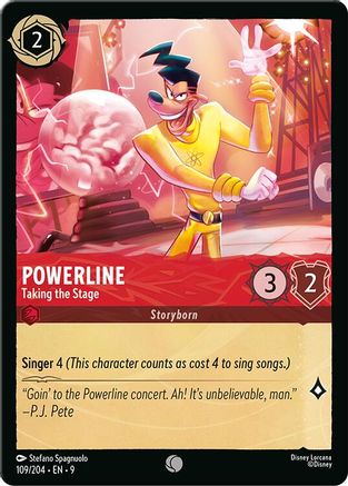 Powerline - Taking the Stage (109/204) - F - Common - Cold Foil
