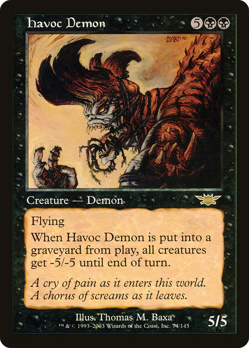 Havoc Demon (LGN-074) - rare - Foil