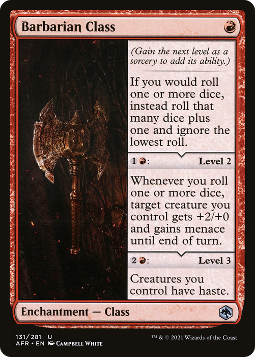 Barbarian Class (AFR-131) - uncommon - Foil