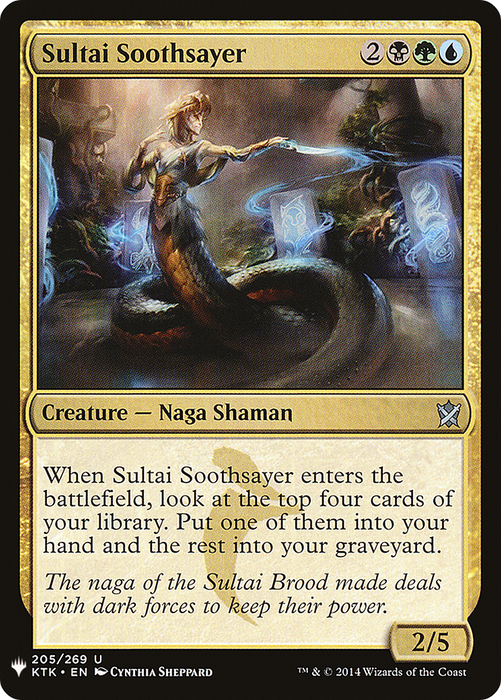 Sultai Soothsayer (LIST-KTK-205) - uncommon