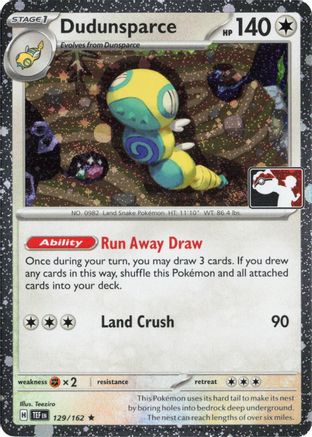 Dudunsparce (129/162) - PPSC  - Rare - Holofoil
