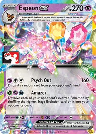 Espeon ex (034/131) - PPSC  - Double Rare - Holofoil