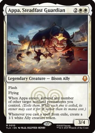Appa, Steadfast Guardian (TLA-010) - mythic - Foil
