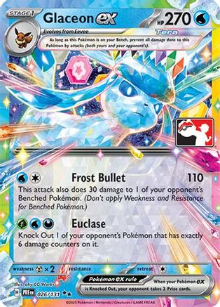 Glaceon ex (026/131) - PPSC  - Double Rare - Holofoil