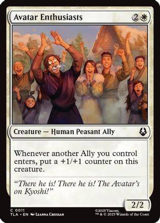 Avatar Enthusiasts (TLA-011) - common