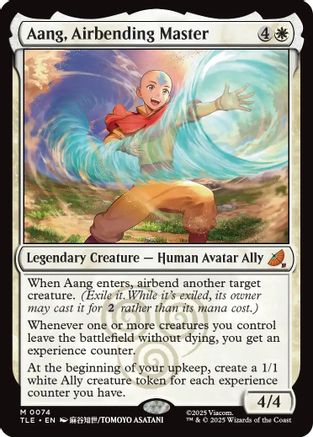 Aang, Airbending Master (TLE-074) - mythic