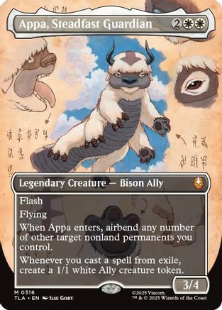 Appa, Steadfast Guardian (Borderless) (TLA-316) - mythic