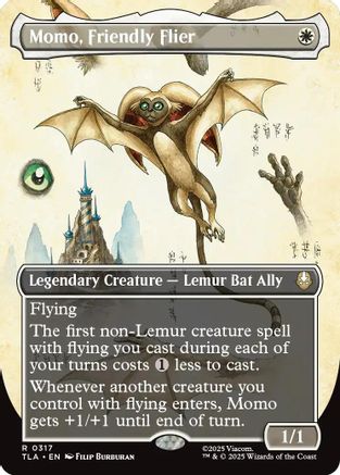 Momo, Friendly Flier (Borderless) (TLA-317) - rare