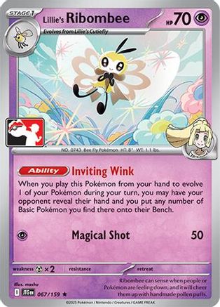 Lillie's Ribombee (067/159) - PPSC  - Rare