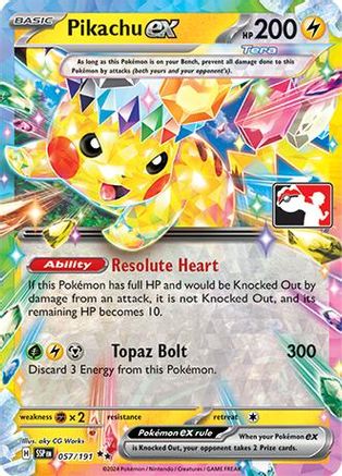 Pikachu ex (057/191) - PPSC  - Double Rare - Holofoil