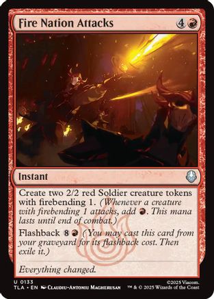 Fire Nation Attacks (TLA-133) - uncommon