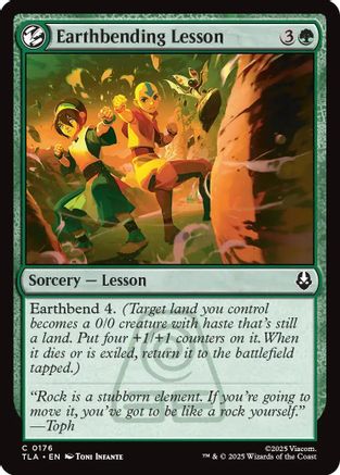 Earthbending Lesson (TLA-176) - common - Foil