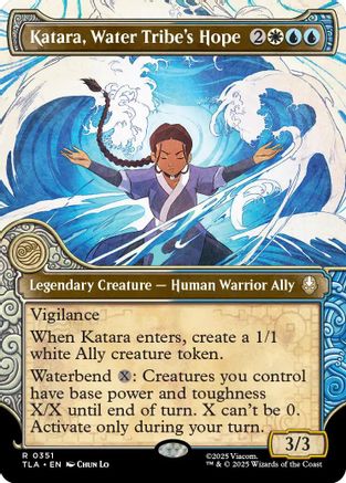 Katara, Water Tribe's Hope (Showcase) (TLA-351) - rare