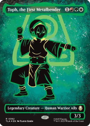 Toph, the First Metalbender (Borderless Battle Pose) (TLA-362) - rare - Foil