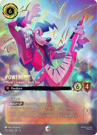 Powerline - World's Greatest Rock Star (Enchanted) (233/204) - F - Enchanted - Holofoil