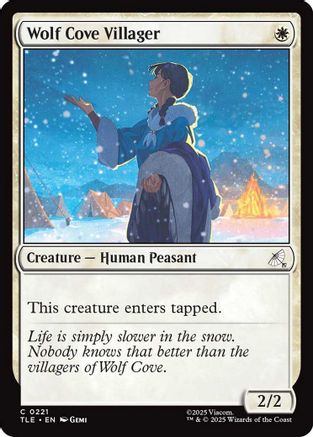 Wolf Cove Villager (TLE-221) - common - Foil