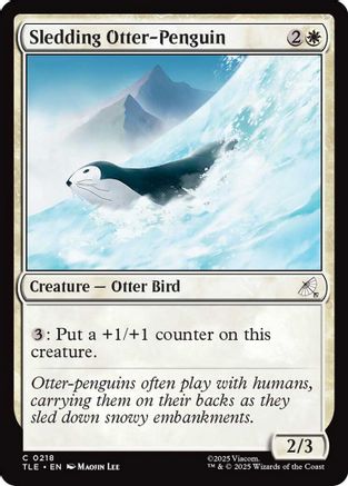 Sledding Otter-Penguin (TLE-218) - common - Foil