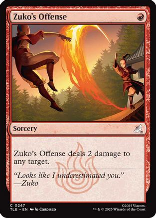 Zuko's Offense (TLE-247) - common - Foil