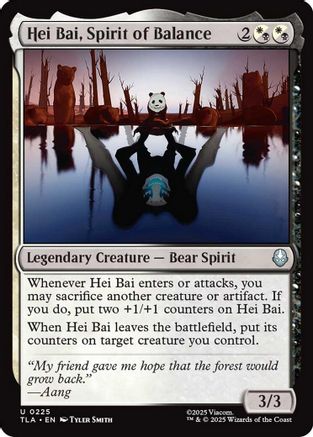 Hei Bai, Spirit of Balance (TLA-225) - uncommon - Foil