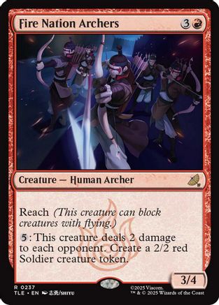 Fire Nation Archers (TLE-237) - rare - Foil