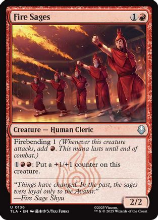 Fire Sages (TLA-136) - uncommon