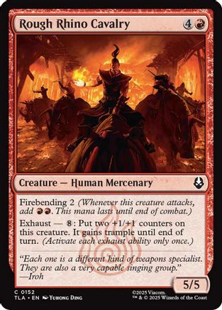 Rough Rhino Cavalry (TLA-152) - common