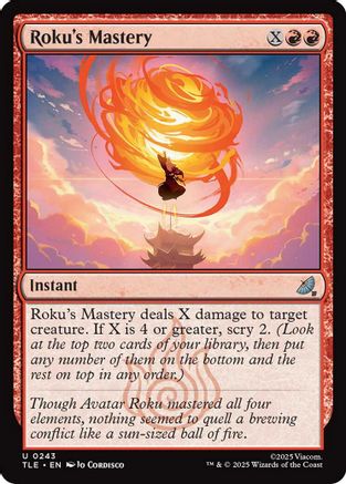 Roku's Mastery (TLE-243) - uncommon