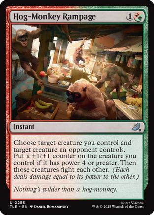 Hog-Monkey Rampage (TLE-255) - uncommon - Foil