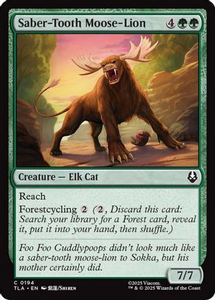 Saber-Tooth Moose-Lion (TLA-194) - common