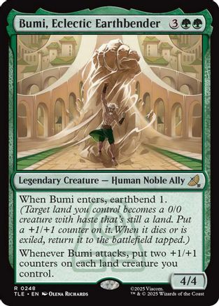 Bumi, Eclectic Earthbender (TLE-248) - rare - Foil