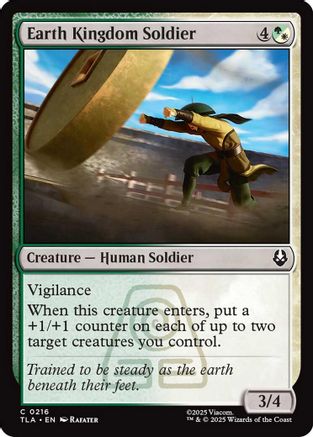Earth Kingdom Soldier (TLE-216) - common - Foil