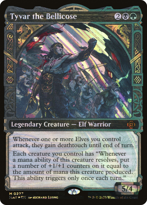 Tyvar the Bellicose (MAT-227) - mythic: (Showcase) - Foil