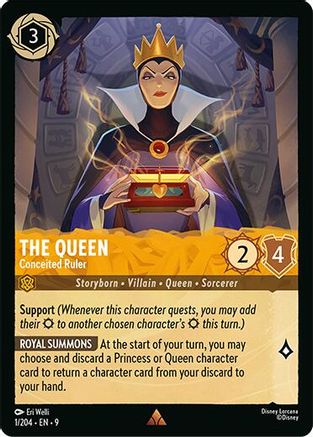 The Queen - Conceited Ruler (1/204) - F - Rare - Cold Foil