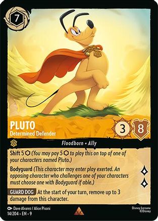 Pluto - Determined Defender (14/204) - F - Rare - Cold Foil