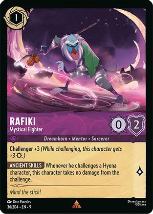 Rafiki - Mystical Fighter (36/204) - F - Rare - Cold Foil