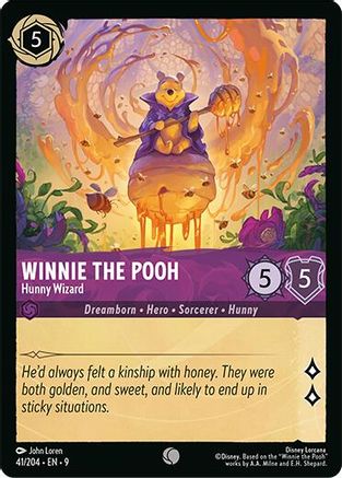 Winnie the Pooh - Hunny Wizard (41/204) - F - Common - Cold Foil
