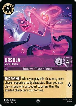 Ursula - Voice Stealer (44/204) - F - Super Rare - Cold Foil