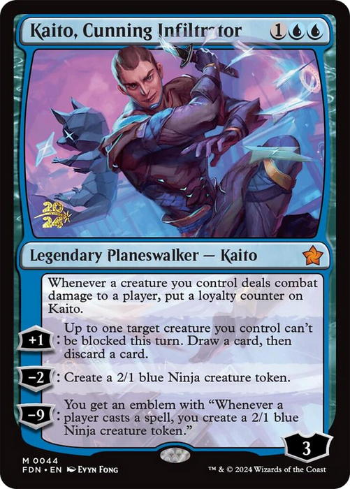 Kaito, Cunning Infiltrator (PRE-44S) - mythic - Foil